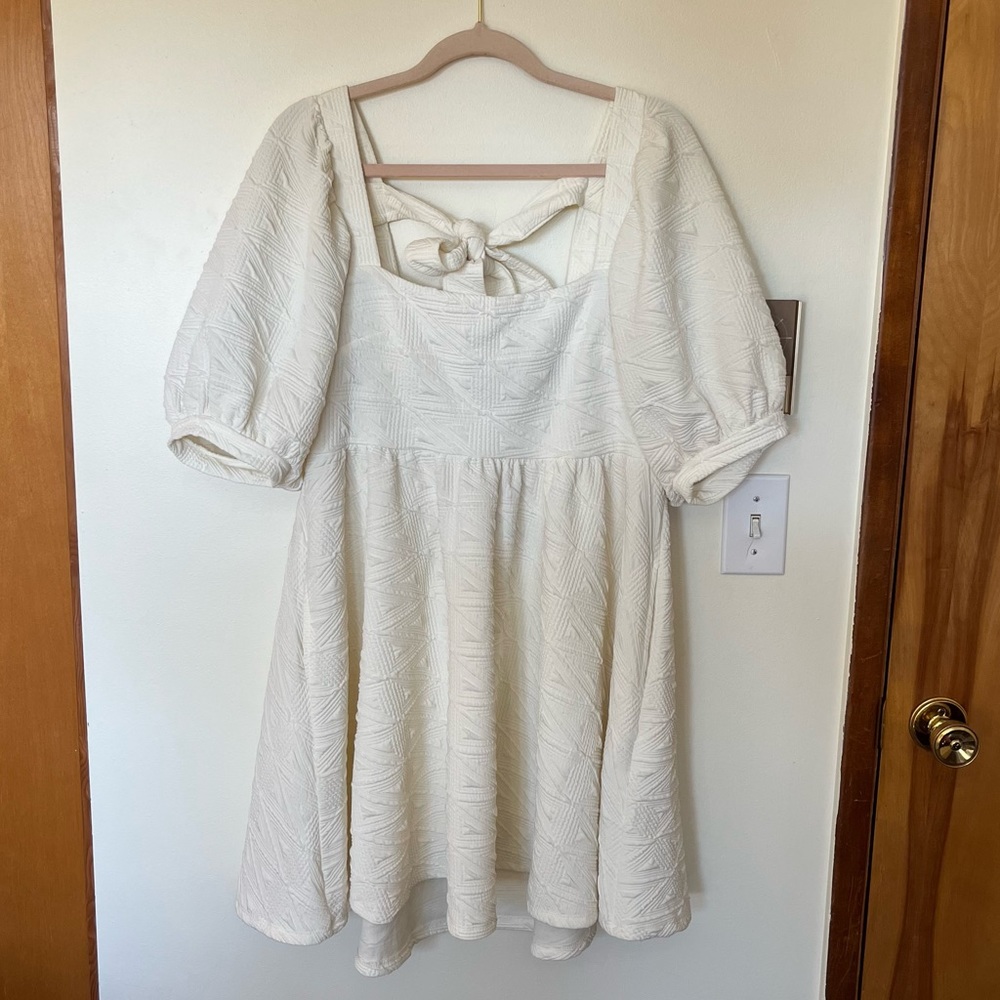 NWT Free People Violet Mini Dress in ivory! Size L.